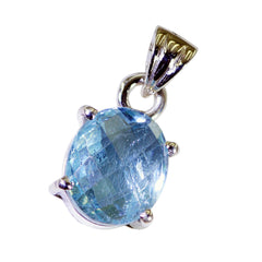 Pilar Blue Stone Necklace - Elegant Pendant Jewelry