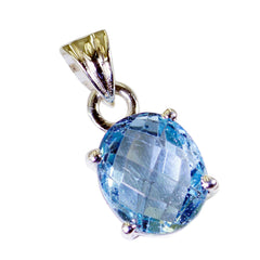Pilar Blue Stone Necklace - Elegant Pendant Jewelry