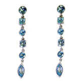 Andrea Blue Stud Earrings - Elegant Gemstone Design Blue Topaz Blue Stud