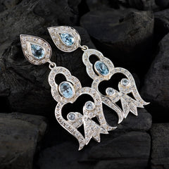 Dewi Blue Stud Earrings for Eye-Catching Style