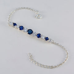Ines Blue Tennis Bracelet Gift for Glamorous Style