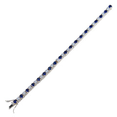 Aria Blue Tennis Bracelet with Sparkling Gemstones