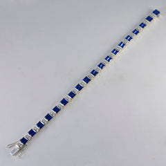 Aurora Blue Tennis Bracelet for Chic Everyday Wear