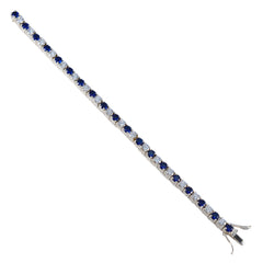 Aria Blue Tennis Bracelet with Sparkling Gemstones