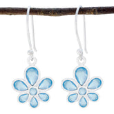 Hye-jin Blue Whisper Dangle Earrings for Everyday Glam Chalcedony Blue Dangle