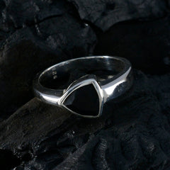 Zazlle Boho Black Solitaire Ring - Stylish & Chic