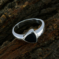 Zazlle Boho Black Solitaire Ring - Stylish & Chic