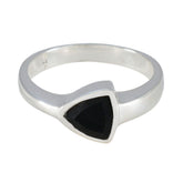 Zazlle Boho Black Solitaire Ring - Stylish & Chic Black Onyx Black