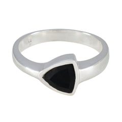 Zazlle Boho Black Solitaire Ring - Stylish & Chic Black Onyx Black