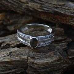 Clara Boho Brown Halo Ring with Gemstone Accent