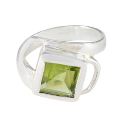 Zazlle Boho Green Solitaire Ring for Everyday Glam Peridot Green