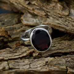 Zazlle Boho Red Solitaire Ring - Stylish Gemstone Jewelry