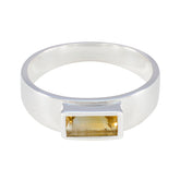 Zoey Boho Yellow Solitaire Ring - Stylish Gemstone Jewelry Citrine Yellow