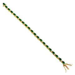 Sophia Bollywood Style Green Bracelet - Glamorous Gemstone Design