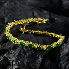 Sophia Bollywood Style Green Bracelet - Glamorous Gemstone Design
