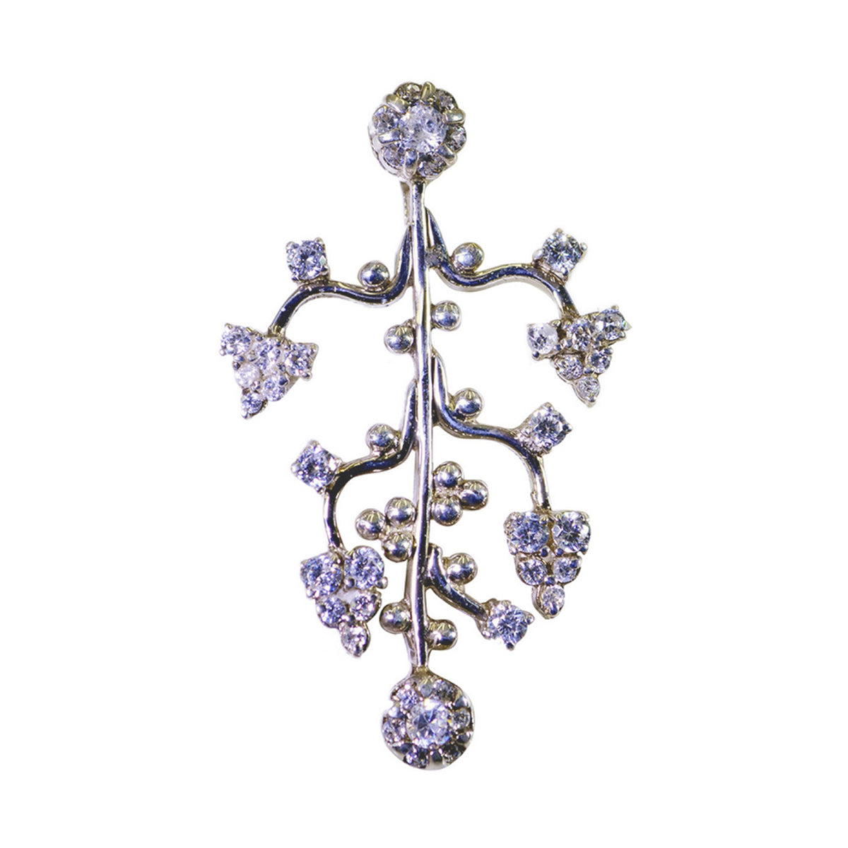 Isabel Bridal Essential Pendant Jewelry with Sparkling Crystals White CZ White White