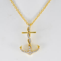 Bianca Anchor Pendant - Bridal Jewelry Online India