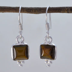 Mariana Brown Dangle Earrings with Stylish Design