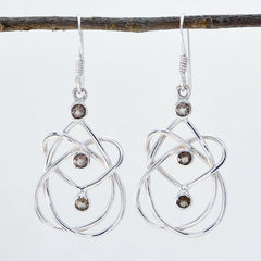 Maya Brown Featherlight Dangle Earrings - Unique Design