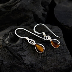 Pilar Brown Minimalist Dangle Earrings for Everyday Wear