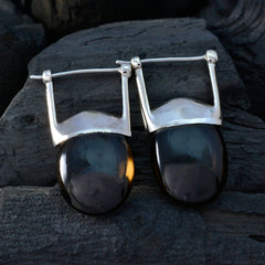 Zoey Brown Solitaire Dangle Earrings for Glam Fashion