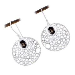 Antonia Brown Solitaire Dangle Earrings for Everyday Glam