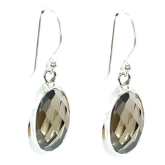 Jia Brown Solitaire Dangle Earrings for Everyday Glam