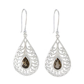 Daniela Brown Solitaire Dangle Earrings for Every Occasion Smoky Quartz Brown Dangle
