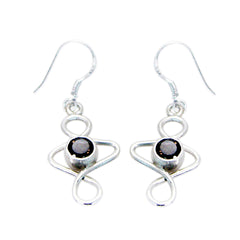 Hua Brown Solitaire Dangle Earrings for Stylish Looks Smoky Quartz Brown Dangle