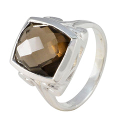 Dewi Sophisticated Brown Solitaire Ring