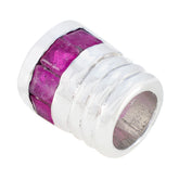 Camila Jewelry Necklace with Colorful Gemstone Pendant Indian Ruby Red Red