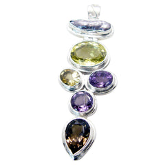 Camila White Ethnic Chunky Pendant Pearl White White