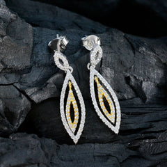 Camila White Stud Earrings for Everyday Glam