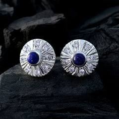 Carla Blue Stud Earrings for Glam Everyday Wear