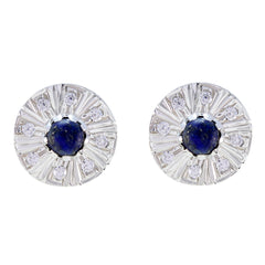 Carla Blue Stud Earrings for Glam Everyday Wear