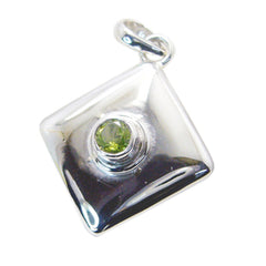 Carla Green Pendant Necklace Sterling Silver Gemstone
