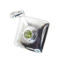 Carla Green Pendant Necklace Sterling Silver Gemstone