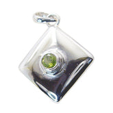Carla Green Pendant Necklace Sterling Silver Gemstone Peridot Green Green