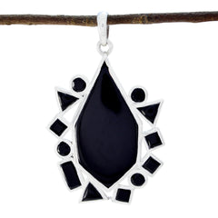 Carolina Black Statement Pendant for Bold Styling Black Onyx Black Black