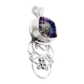 Carolina Rope-Wire Jewelry Amethyst Pendant Mystic Quartz multicolor Multicolor