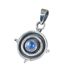 Carolina White Pendant Sterling Silver Gemstone Charm