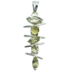 Carolina Yellow Pendant with Stylish Gemstones