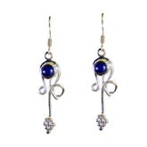 Cecilia Blue Dangle Earrings for Everyday Elegance Lapis Lazuli Blue Dangle