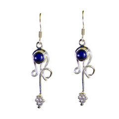 Cecilia Blue Dangle Earrings for Everyday Elegance Lapis Lazuli Blue Dangle