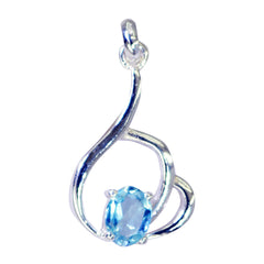 Cecilia Blue Pendant — Stunning Gemstone Jewelry Blue Topaz Blue Blue