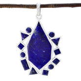 Cecilia Blue Pendant - Stunning Gemstone Fashion Jewelry Lapis Lazuli Blue Blue