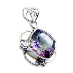 Cecilia Multicolor Pendant - Vibrant Gemstone Charm
