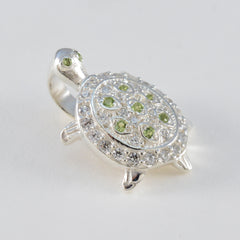 Cecilia Green Dainty Pendant - Stylish Turtle Design