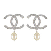 Daniela White Stud Earrings for Stylish Glam Pearl White Stud