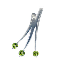 Charlotte Green Pendant India Silver with Gemstone Charm